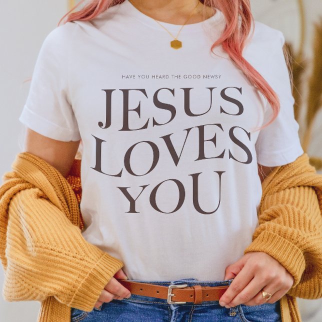 Camiseta Jesús te ama | Prendas de vestir estéticas cristia (Subido por el creador)