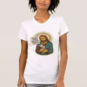 Camiseta Jesús Teléfono Muerto Sin Música Levantamiento Pes