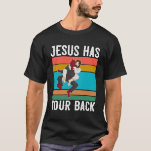 Camiseta Jesús tiene tu regalo de Jiu Jitsu brasileño impre