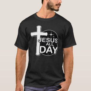 Camiseta Jesús todo el día fe Cita ortodoxa de la Biblia