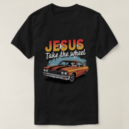 Camiseta Jesús toma la rueda del vehículo