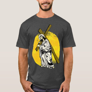 Camiseta Jesús Una Cruz Religión Viernes Santo Cristiano Bi