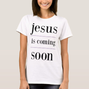 Camiseta jesus vendrá pronto Grupo Evangelismo Cristiano