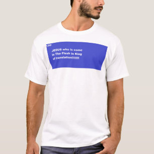 Camiseta JESÚS venga en La carne es el rey de la traducción