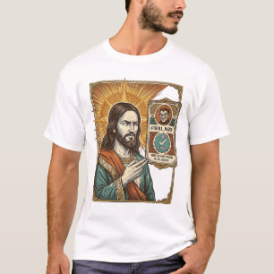 Camiseta Jesús Verificado Falso Estafa Trolear Humor Social
