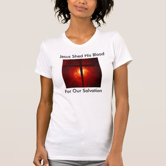Camiseta Jesús vertió su Blood.png2000, Jesús vertió su Bl… (Anverso)