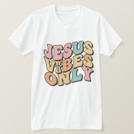 Camiseta Jesus Vibes Only Retro Christian Men’s T-Shirt 