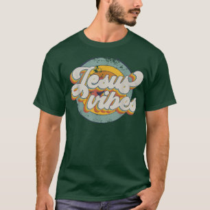 Camiseta Jesus Vibes Retro Vintage Christian Easter Day Rel