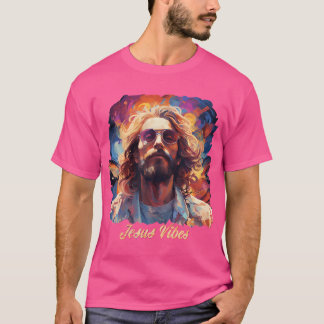 Camiseta Jesús Vibes Surco Cósmico Ar Psicodélico Cristiano
