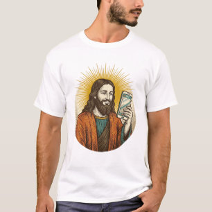 Camiseta Jesús Vídeo Accidental En Lugar De Cámara De Foto 