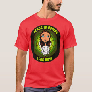 Camiseta Jesús viene a verse ocupado ilustracion de Jesús d