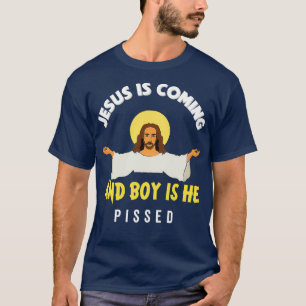 Camiseta Jesús Viene Y El Niño Es El Divertido Religio