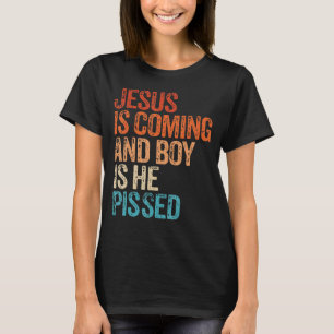 Camiseta Jesús Viene Y El Niño Es El Que Pisó Gracioso Chri
