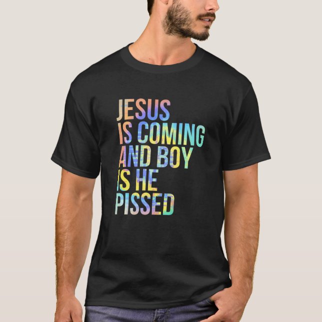 Camiseta Jesús Viene Y El Niño Es El Que Pisó Gracioso Chri (Anverso)