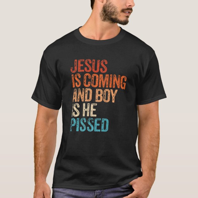 Camiseta Jesús Viene Y El Niño Es El Que Pisó Gracioso Chri (Anverso)