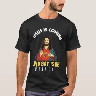 Camiseta Jesús Viene Y El Niño Está Pisado - Gracioso.