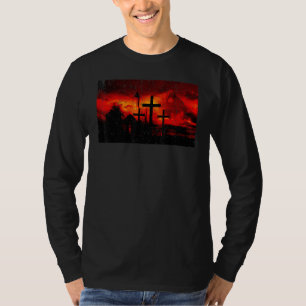 Camiseta Jesús Vintage Y El Ladrón En Una Cruz Cristiano