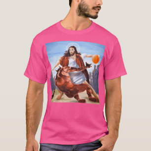 Camiseta Jesús Vs Satan En Baloncesto
