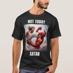 Camiseta Jesús Vs Satan En Un Partido De Boxeo - No Hoy Sat