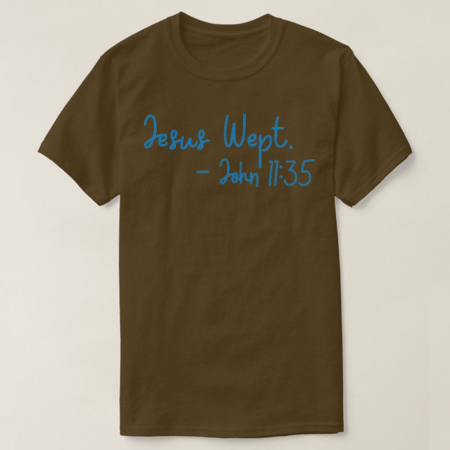 Camiseta Jesus wept (Diseño del anverso)