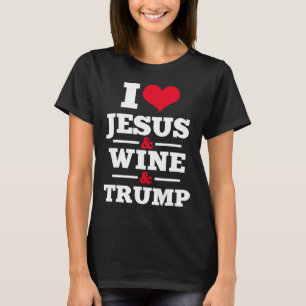 Camiseta Jesus Wine Trump Religiosa Cristiana Fe Madre Gif