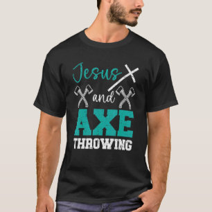 Camiseta Jesús Y Axe Lanzando Hatchet Cristiano Thrower R