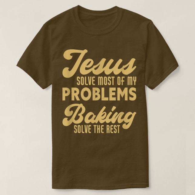 Camiseta Jesús Y Baking Funny Christian Baker Chef (Diseño del anverso)