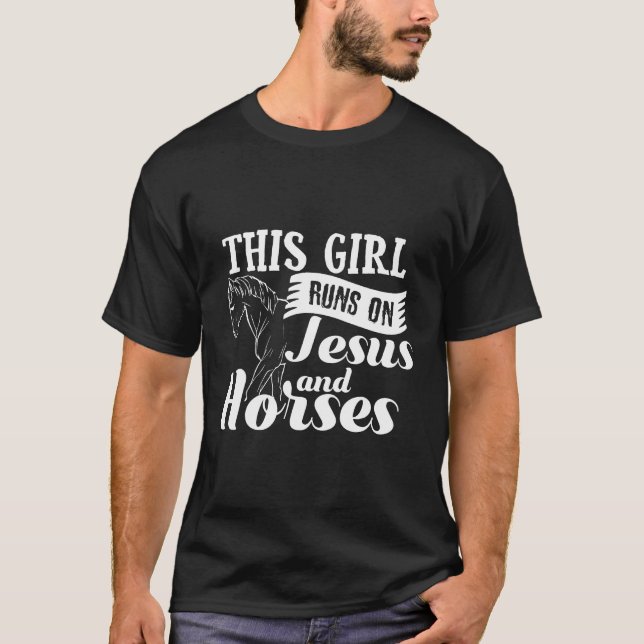 Camiseta Jesús Y Caballos De Caballo- (Anverso)