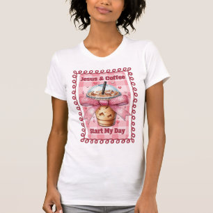 Camiseta Jesús y café
