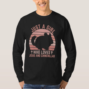 Camiseta Jesús Y Chinchillas Chica Y Mujeres Cristianas