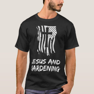 Camiseta Jesús y el abanico cristiano de jardinería
