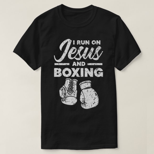 Camiseta Jesús Y El Boxeo Cristiano Profesional (Diseño del anverso)