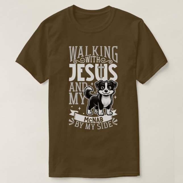 Camiseta Jesús y el perro McNab (Diseño del anverso)