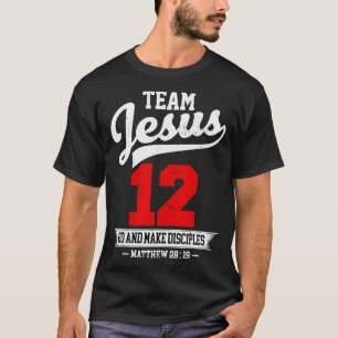Camiseta Jesús Y Equipo De Béisbol Jesús Cristiano Mateo 28