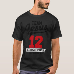 Camiseta Jesús y Equipo de Béisbol Jesús Cristiano Mateo 28
