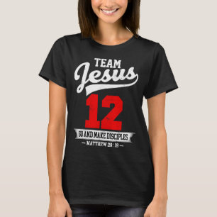 Camiseta Jesús Y Equipo De Béisbol Jesús Cristiano Mateo 28