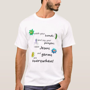 Camiseta Jesús y gérmenes