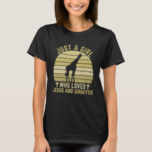 Camiseta Jesús Y Girafes Chica Y Mujeres Cristianas