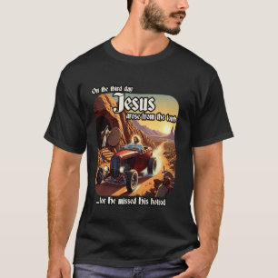 Camiseta Jesús y Hotrod,Felices pascuas para fanático de au