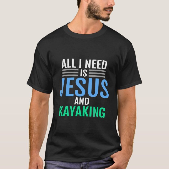 Camiseta Jesús y Kayak Christian Kayak T-Shirny C (Anverso)