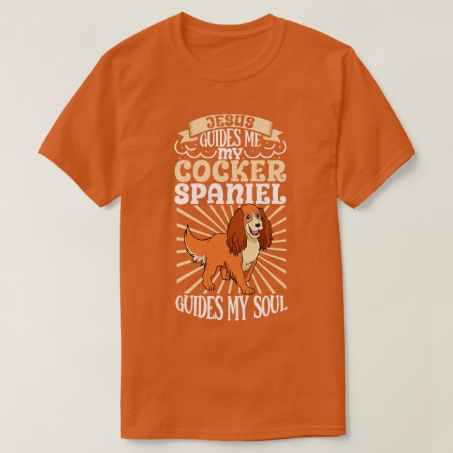 Camiseta Jesús y mi Cocker Spaniel (Diseño del anverso)