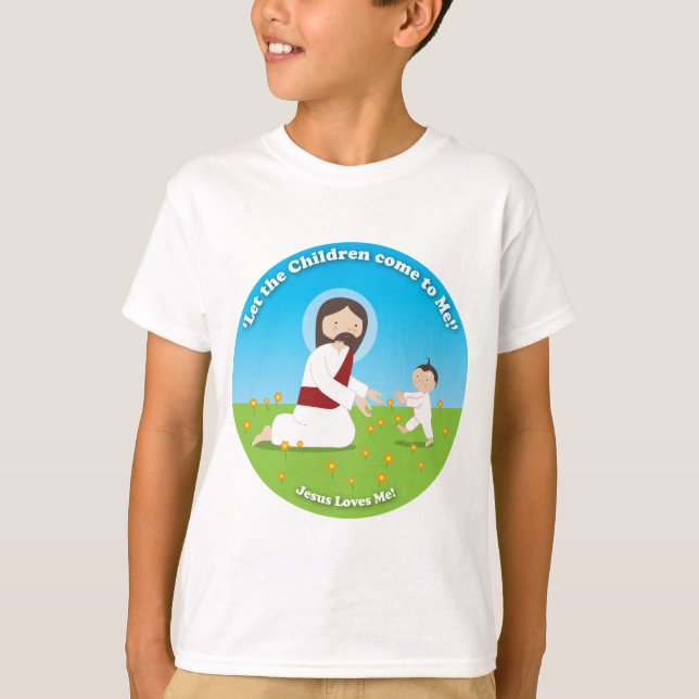 Camiseta Jesús y niño (Anverso)