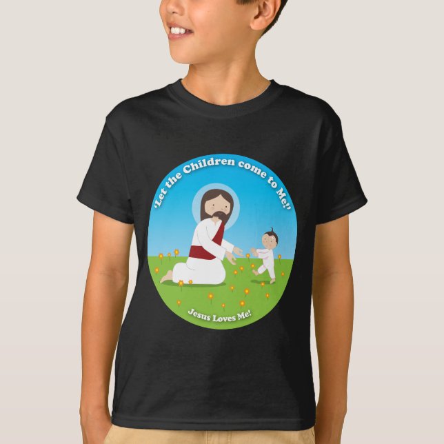 Camiseta Jesús y niño (Anverso)