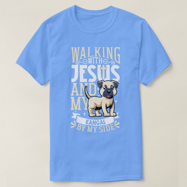 Camiseta Jesús y perro Kangal Shepherd (Diseño del anverso)