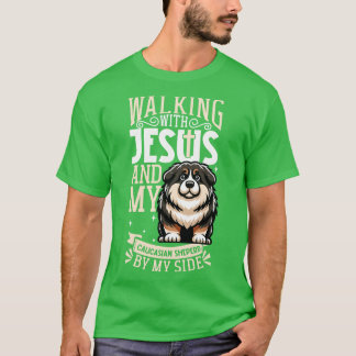 Camiseta Jesús y perro Pastor Caucásico