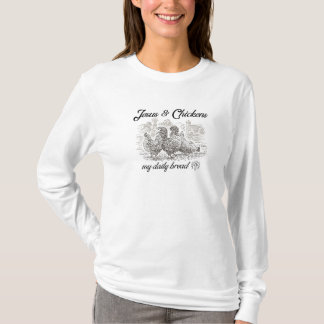 Camiseta Jesús y pollos: Mi pan diario