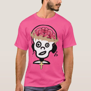 Camiseta Jesús Zombie Disfrutando Música Con Auriculares Ne
