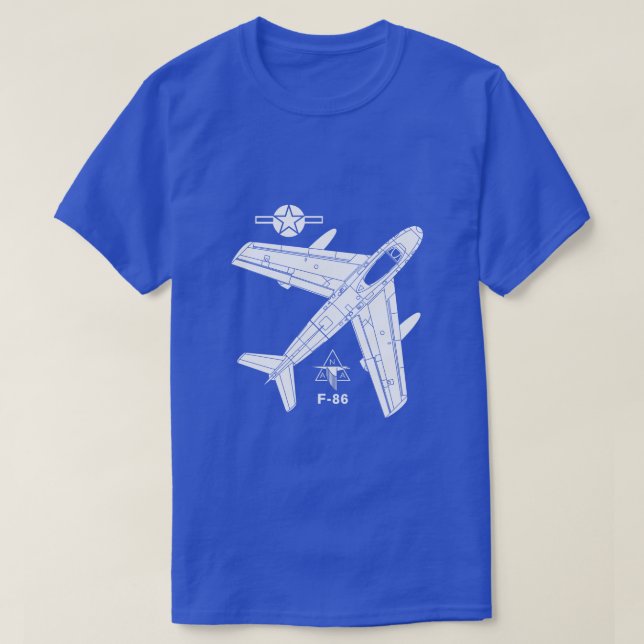 Camiseta Jet de F-86 SABRE (Diseño del anverso)