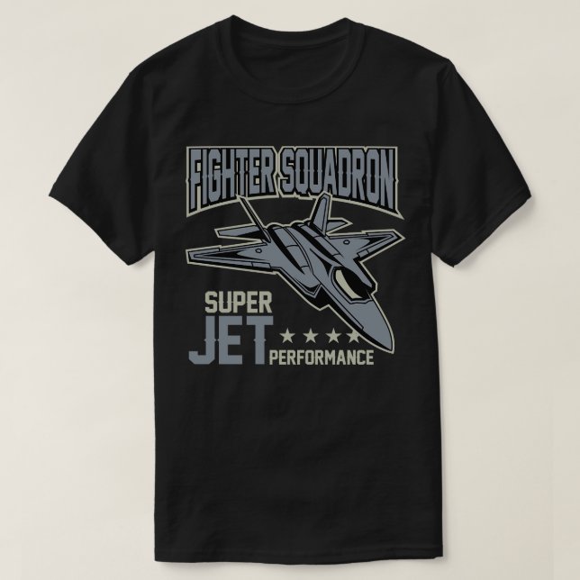 CAMISETA JET FIGHTER SQUADRON (Diseño del anverso)