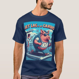 Camiseta Jet Lag es mi cardio